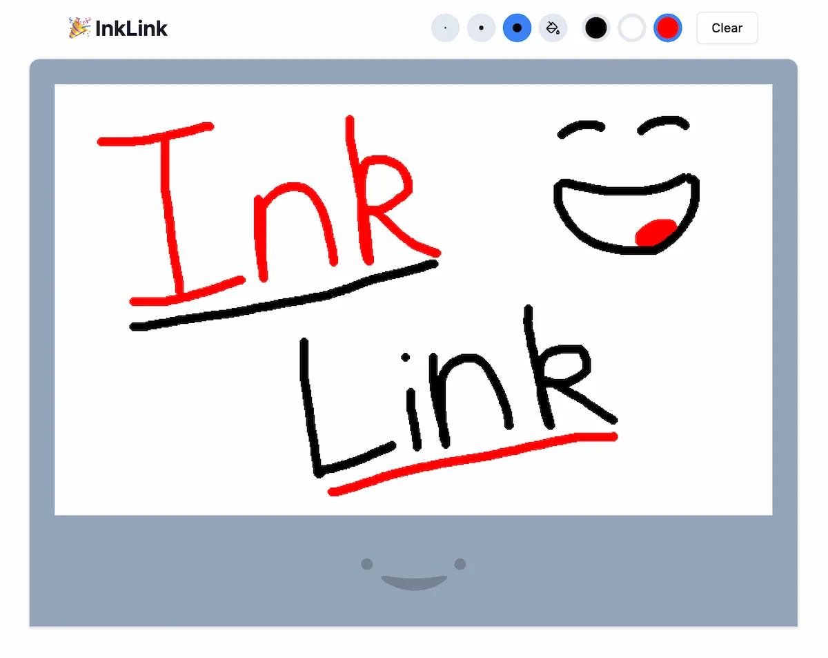 InkLink web interface